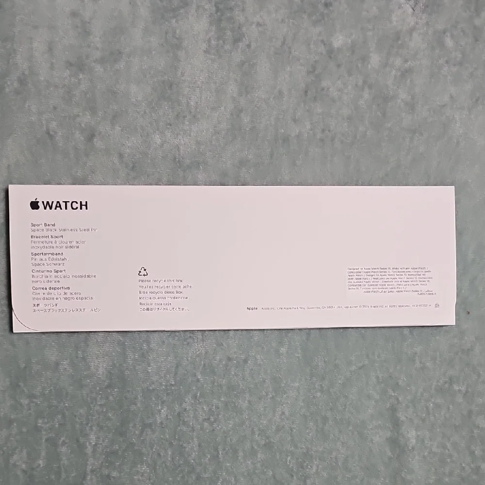 Space Black Apple Watch Sport Band